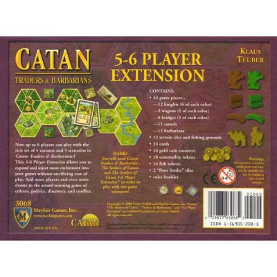 Catan Traders and Barbarians 5-6 player extension