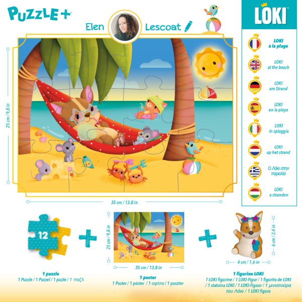 LOKI Puzzle Loki at the Beach (12pc) - Image 2