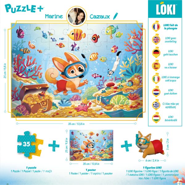 LOKI Puzzle Loki Goes Snorkeling (35pc) - Image 2